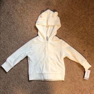 Carter’s white Teri cloth hoodie. Unused.